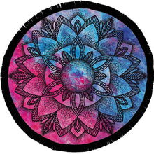 Load image into Gallery viewer, The Goddess - Round Beach Towel with Fringe
