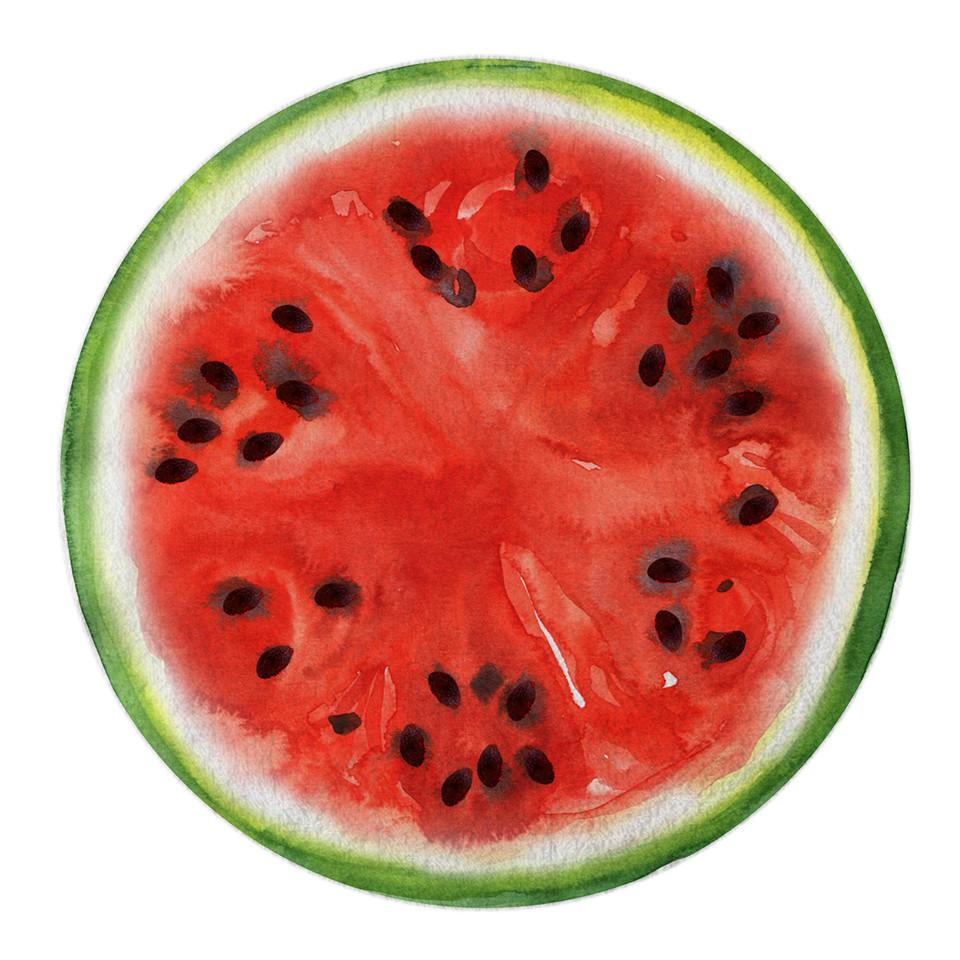 The Round-O-Melon - Round Watermelon Beach Towel